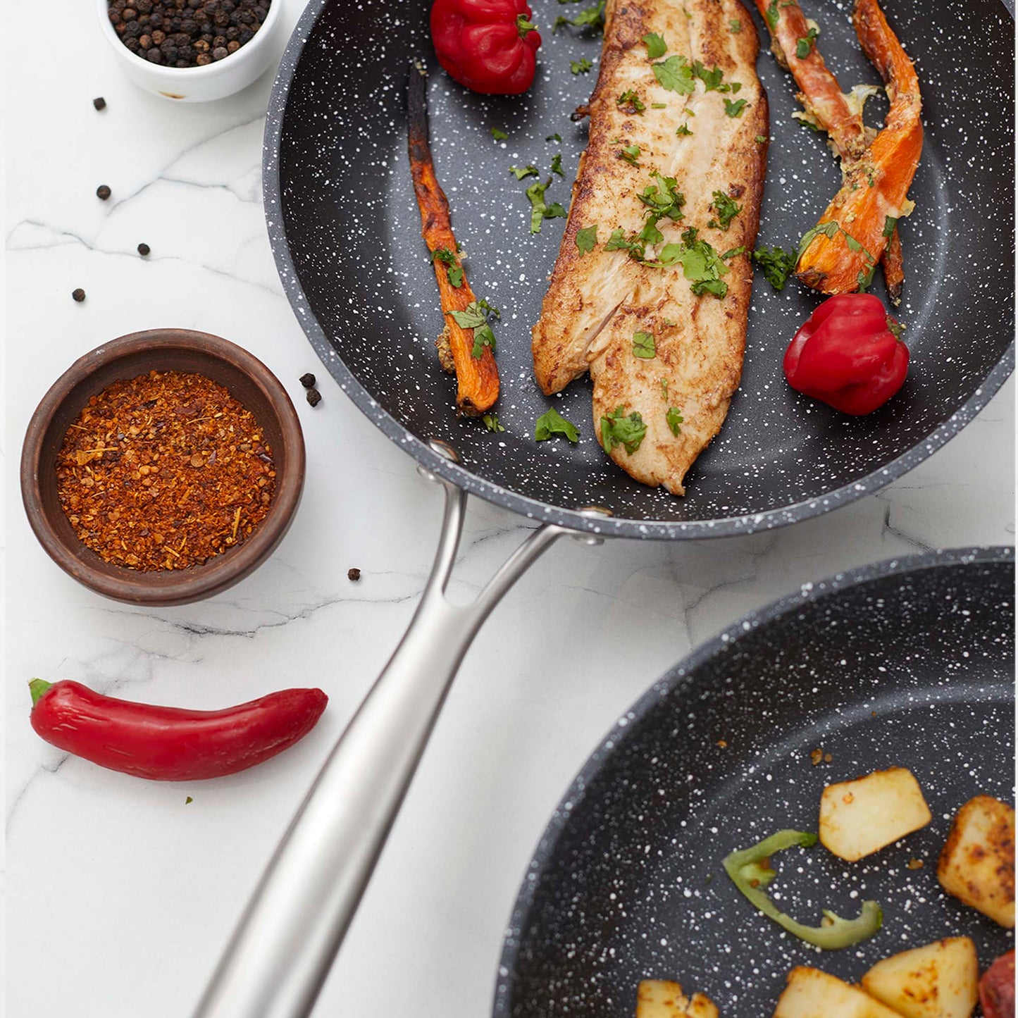 Kit Sartenes Narbona M 24 y 28 cm Simple Cook